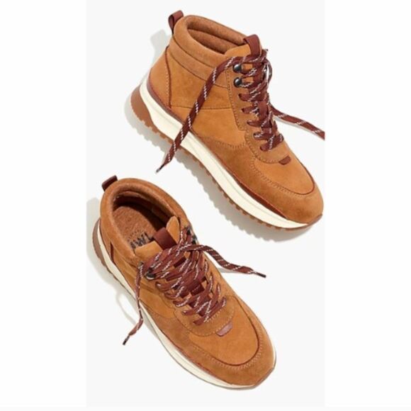 Madewell trainer sneaker boot leather suede women's 9 - Picture 6 of 7